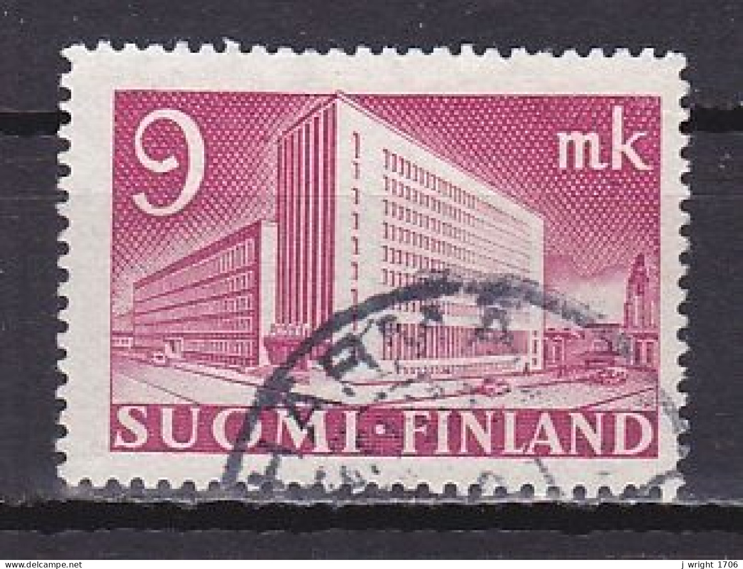 Finland, 1942, Helsinki Post Office, 9mk, USED - Gebruikt