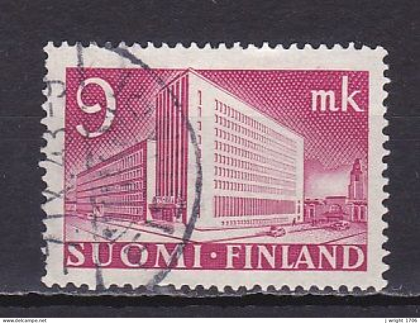 Finland, 1942, Helsinki Post Office, 9mk, USED - Oblitérés