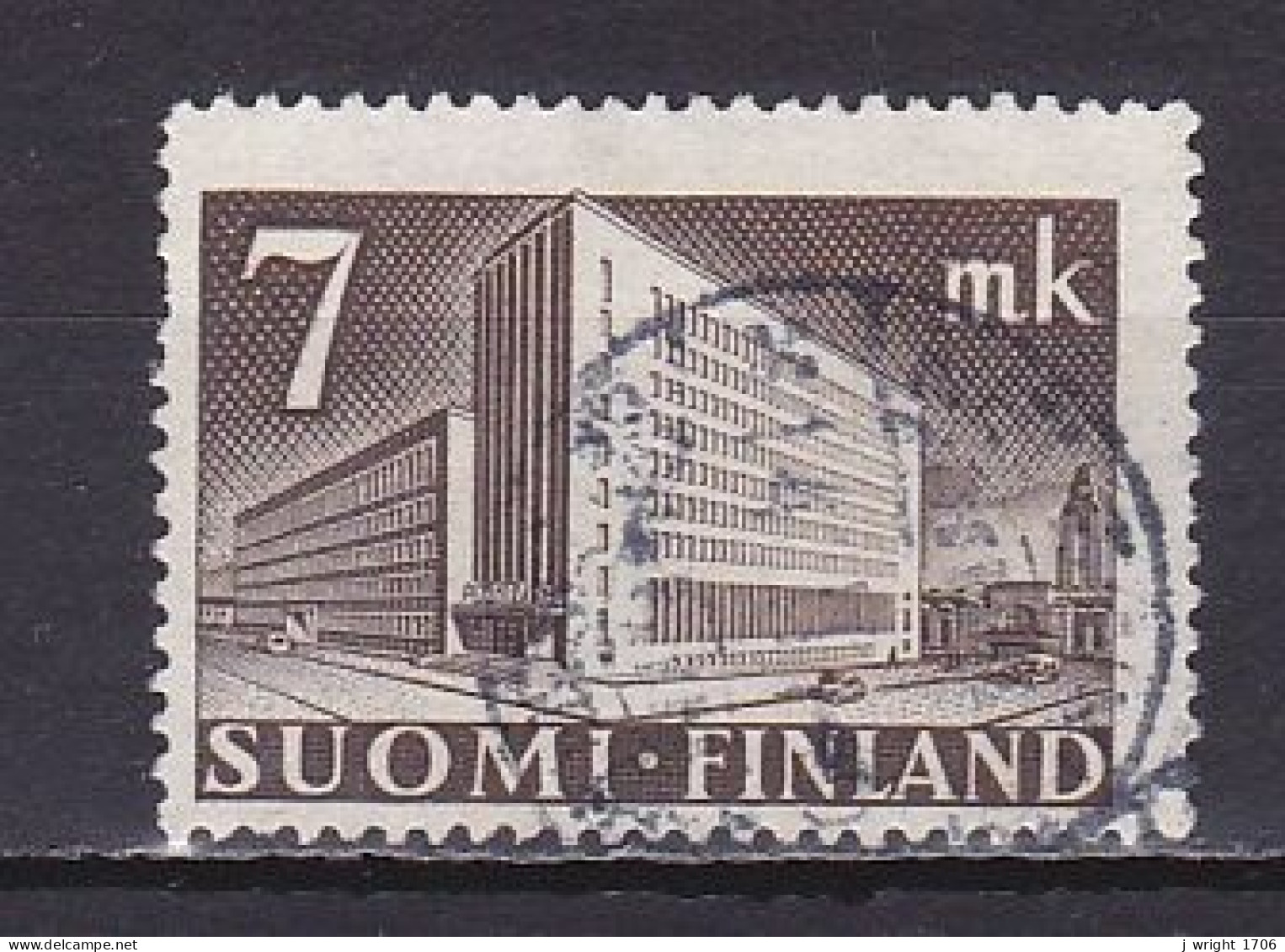 Finland, 1942, Helsinki Post Office, 7mk, USED - Oblitérés