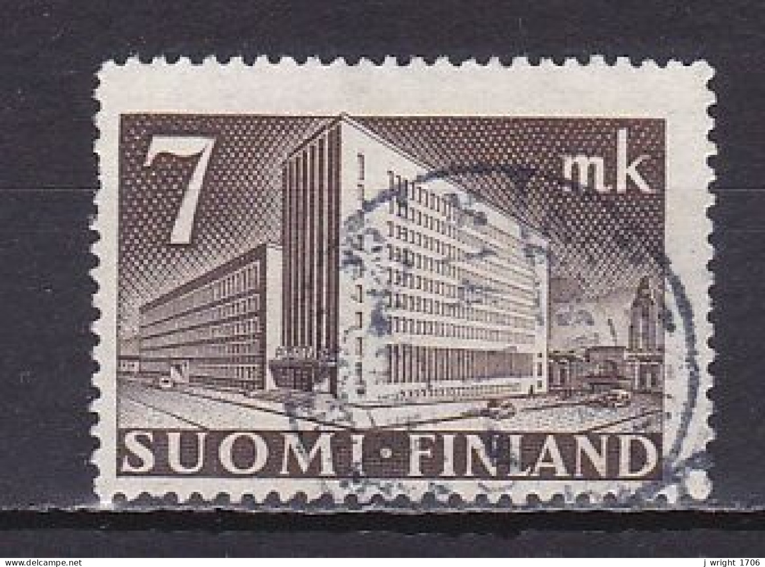 Finland, 1942, Helsinki Post Office, 7mk, USED - Usati