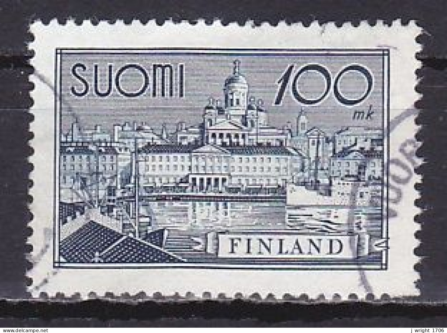 Finland, 1942, Helsinki Harbour, 100mk, USED - Usados