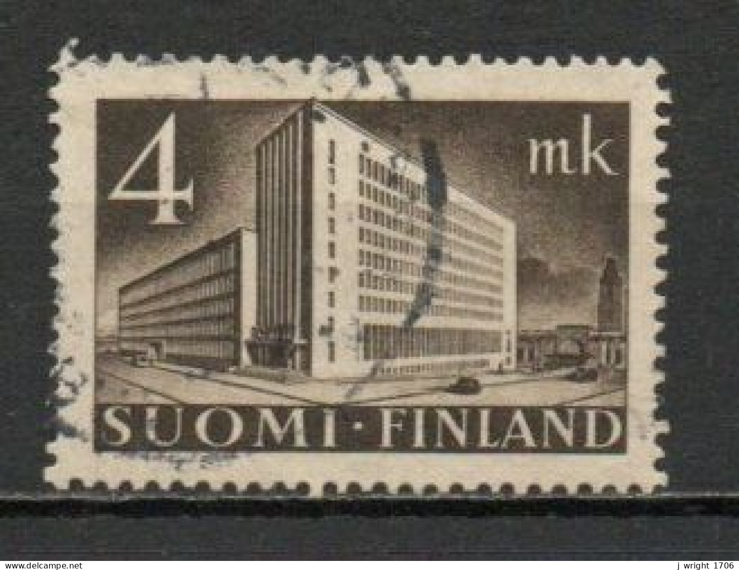 Finland, 1939, Helsinki Post Office, 4mk, USED - Used Stamps