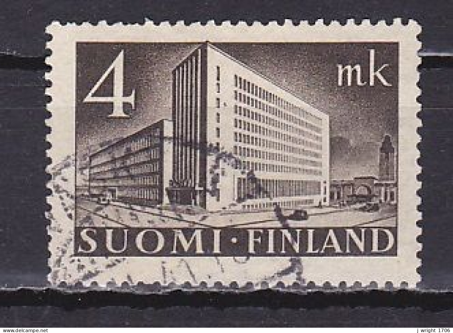 Finland, 1939, Helsinki Post Office, 4mk, USED - Oblitérés