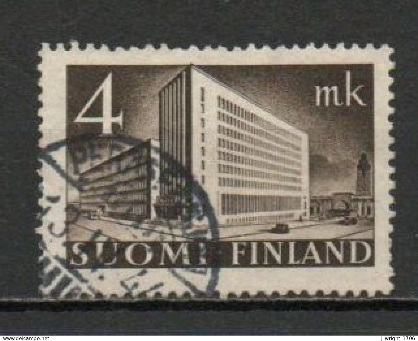 Finland, 1939, Helsinki Post Office, 4mk, USED - Oblitérés