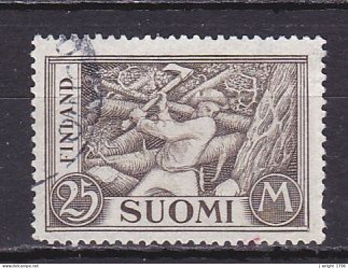 Finland, 1930, Wood Cutter, 25mk, USED - Usati