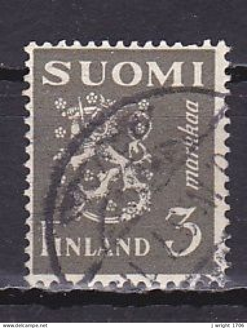 Finland, 1930, Lion, 3mk, USED - Gebruikt