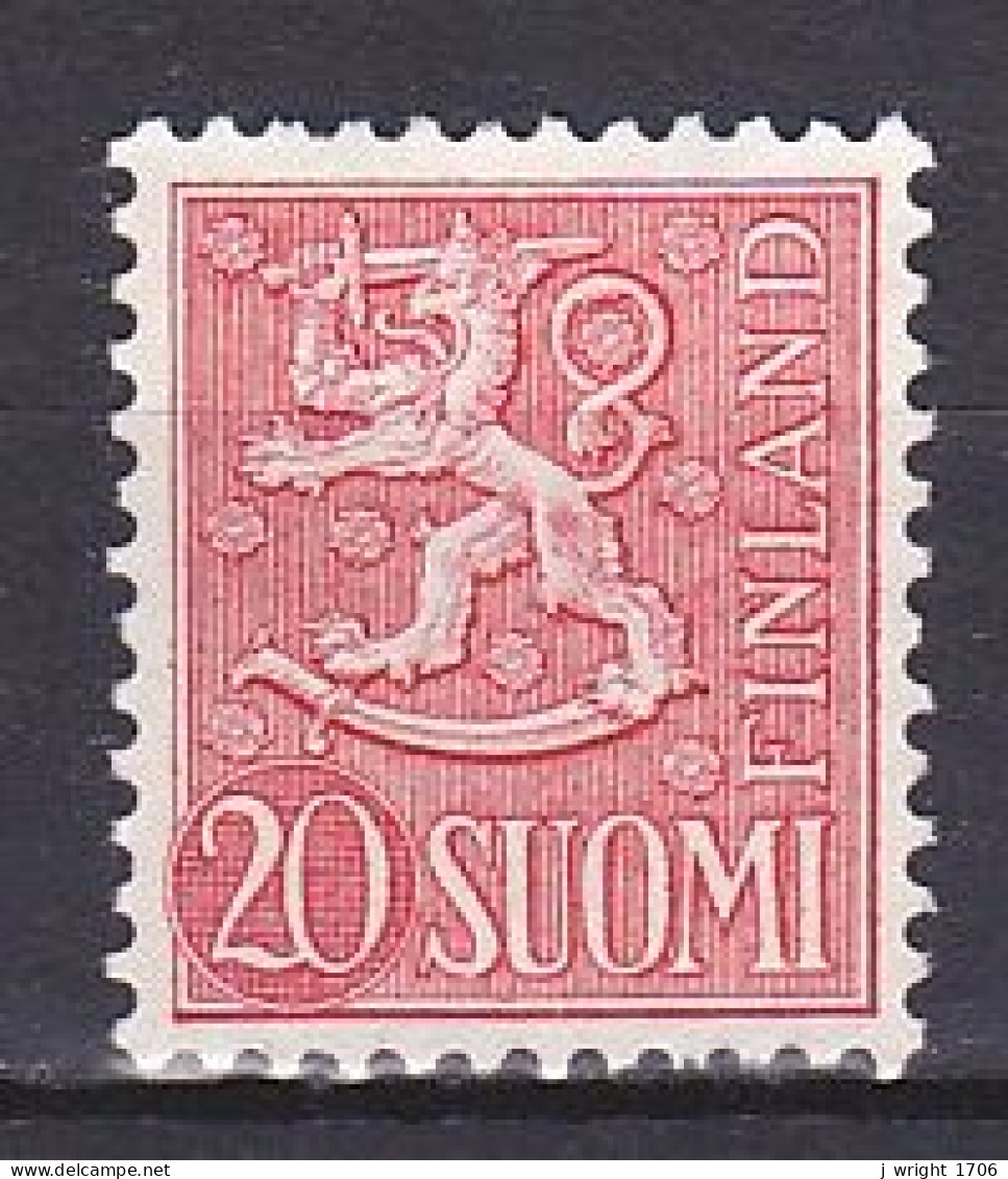 Finland, 1956, Lion, 20mk, UNUSED NO GUM - Nuevos