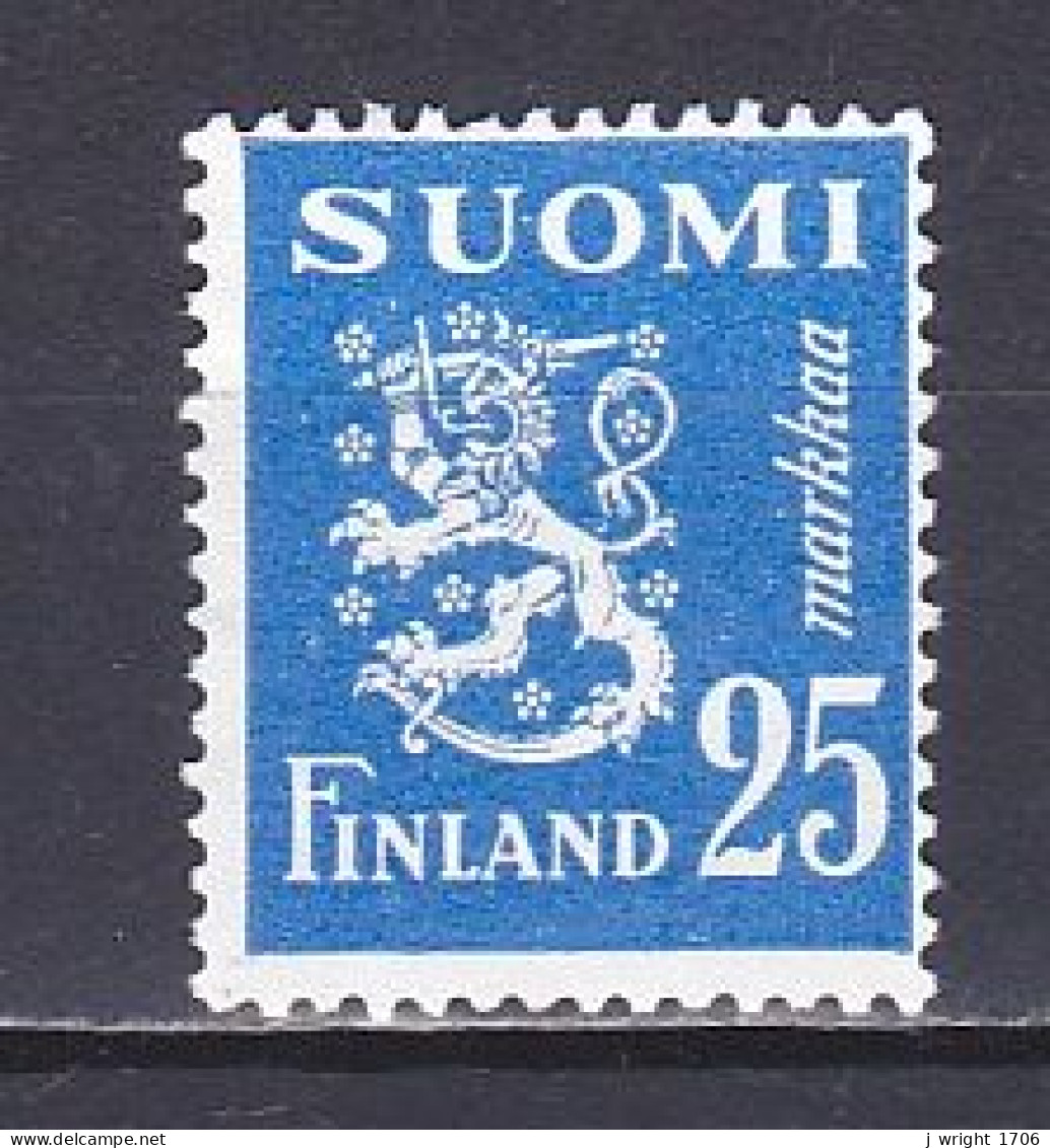 Finland, 1952, Lion, 25mk, UNUSED NO GUM - Nuovi