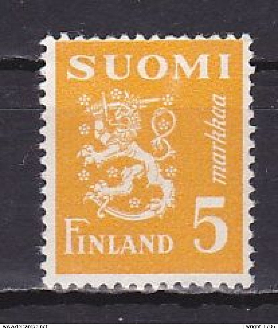 Finland, 1946, Lion, 5mk, UNUSED NO GUM - Neufs