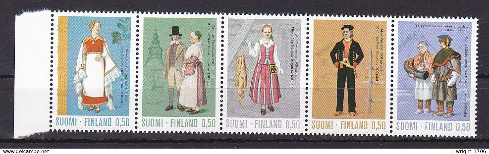 Finland, 1972, Regional Costumes, Set, MNH - Unused Stamps