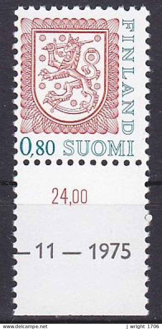 Finland, 1976, Coat Or Arms, 0.80mk, MNH - Neufs