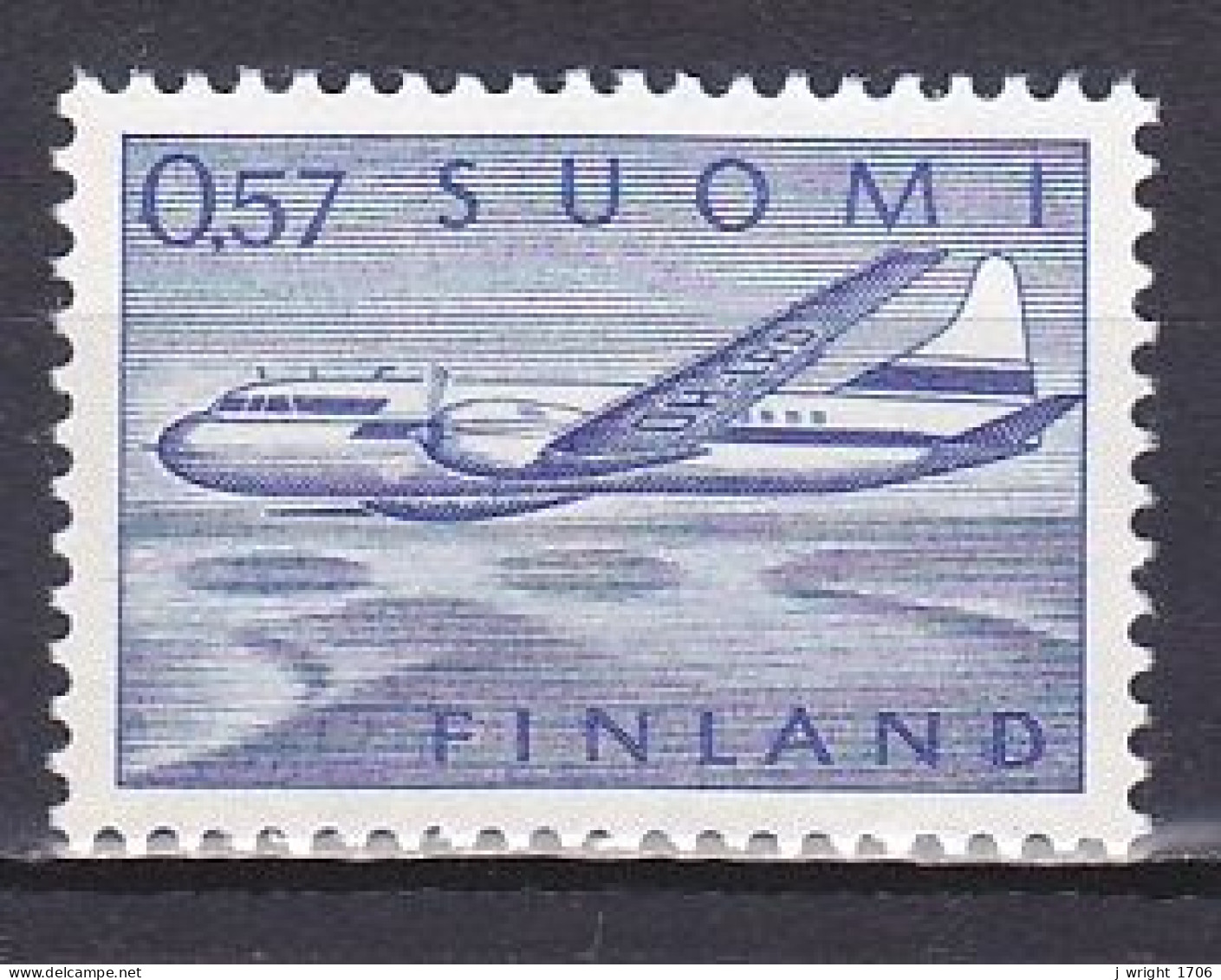 Finland, 1970, Convair 440, 0.57mk, MNH - Unused Stamps