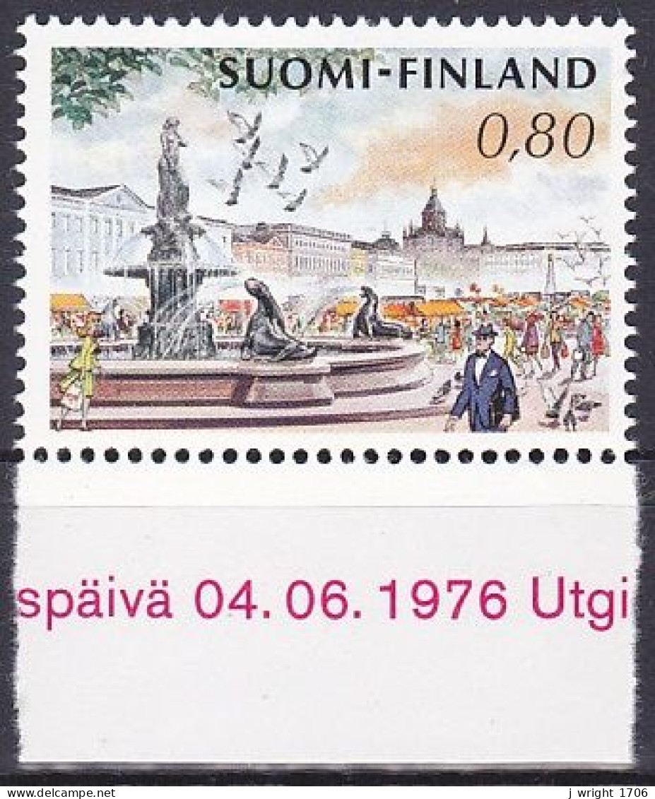 Finland, 1976, Helsinki Market Square, 0.80mk, MNH - Neufs