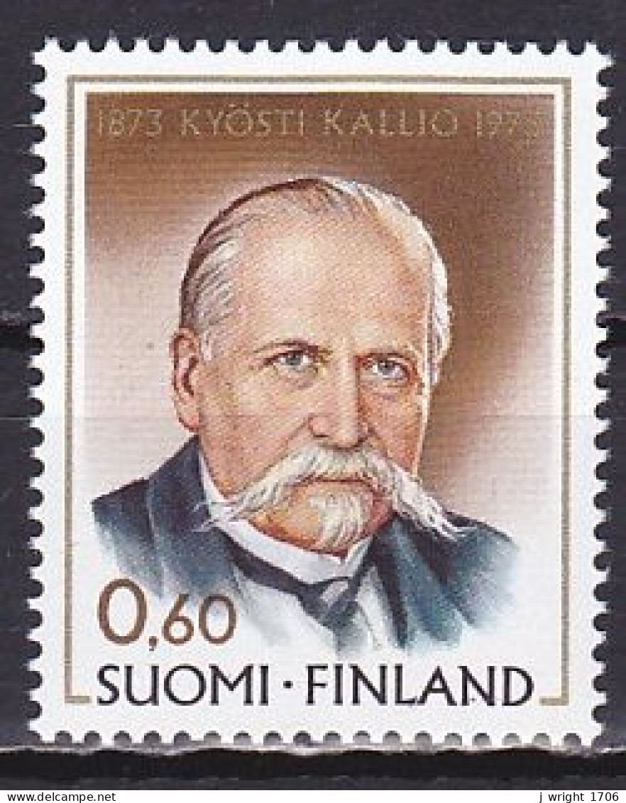 Finland, 1973, Kyösti Kallio, 0.60mk, MNH - Nuovi