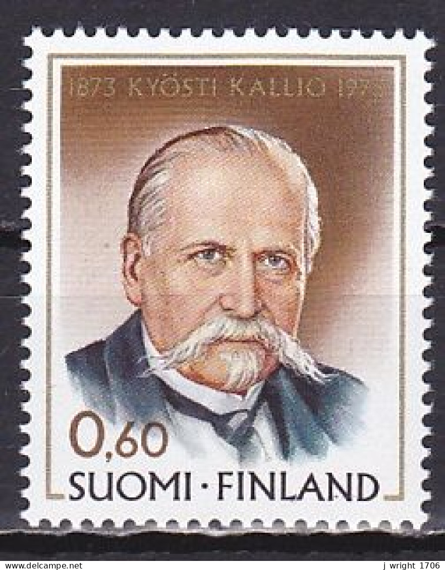 Finland, 1973, Kyösti Kallio, 0.60mk, MNH - Unused Stamps