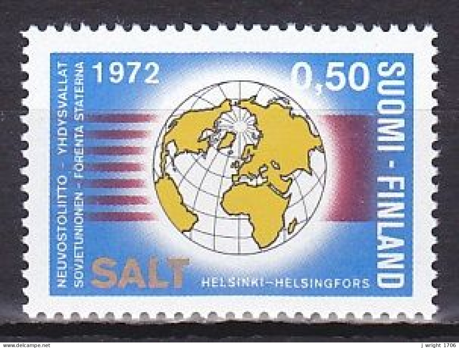 Finland, 1972, Strategic Arms Limitation Talks SALT, 0.50mk, MNH - Nuovi