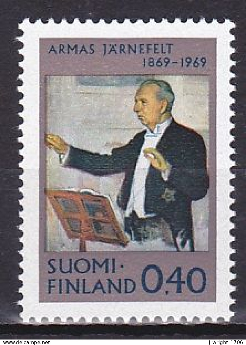 Finland, 1969, Armas Järnefelt, 0.40mk, MNH - Neufs