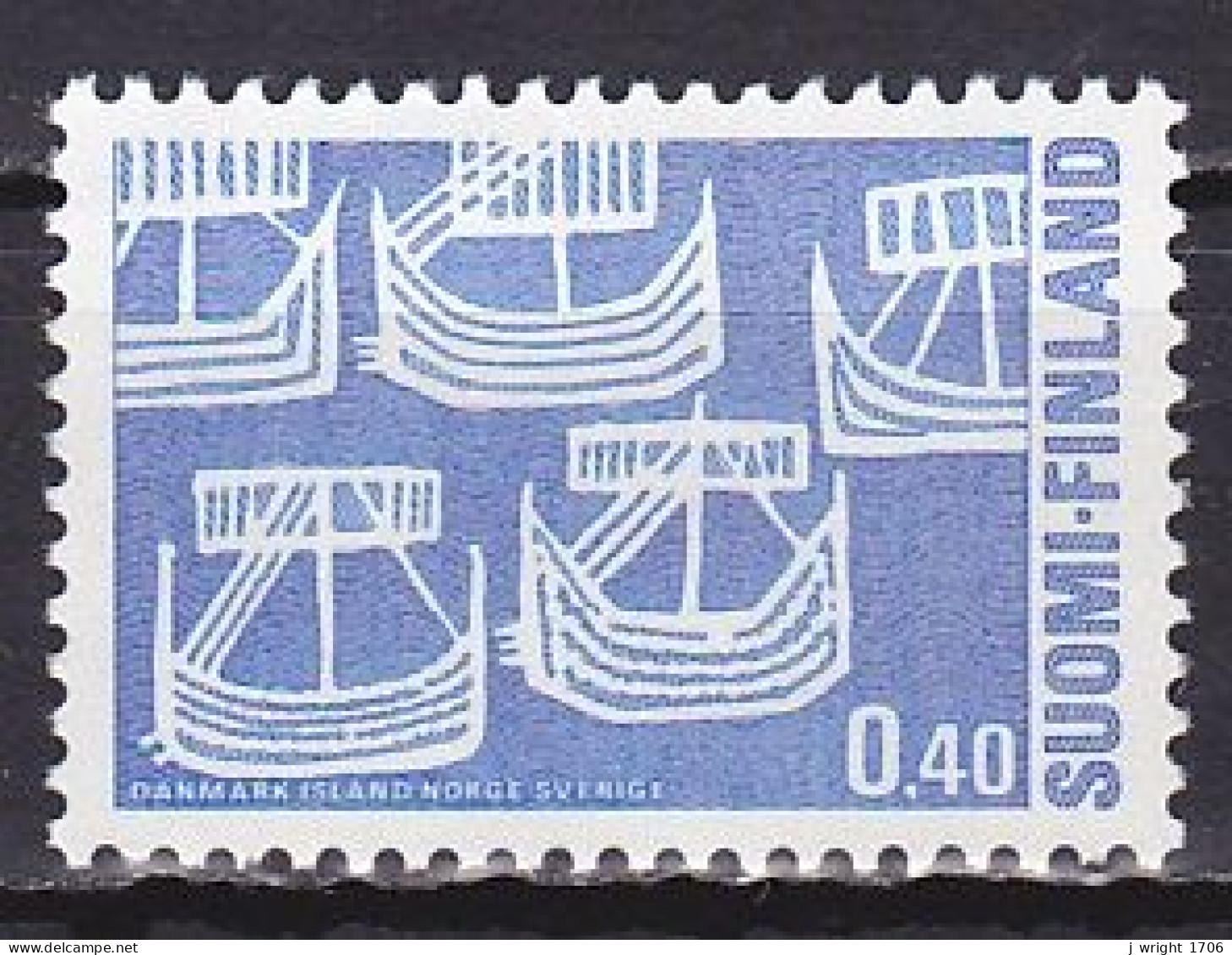 Finland, 1969, Nordic Co-operation Issue, 0.40mk, MNH - Nuevos