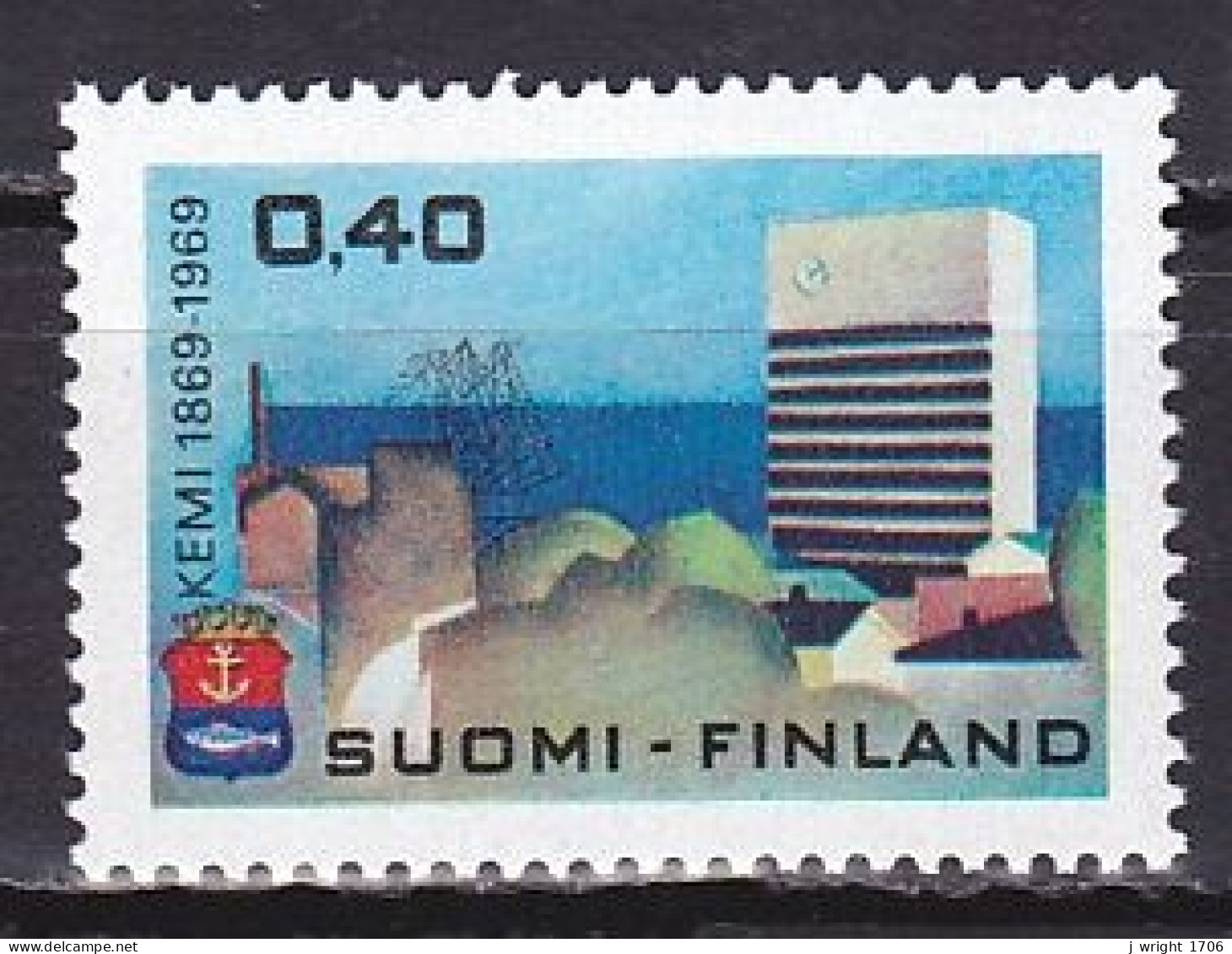 Finland, 1969, Kemi Centenary, 0.40mk, MNH - Ungebraucht