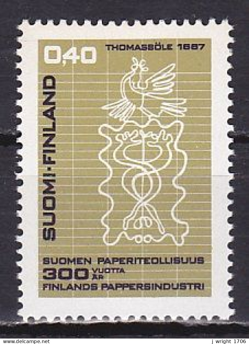 Finland, 1967, Finnish Paper Industry 300th Anniv, 0.40mk, MNH - Ongebruikt