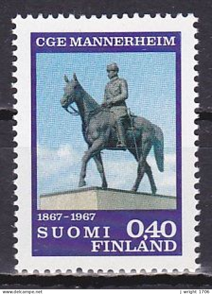 Finland, 1967, Field Marshal Mannerheim, 0.40mk, MNH - Nuovi