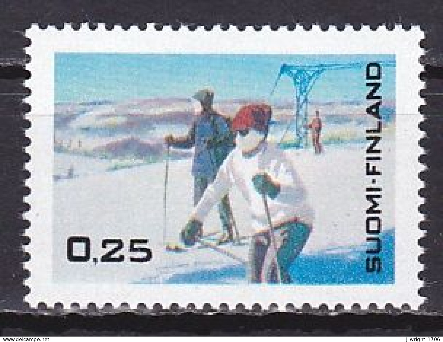 Finland, 1968, Winter Tourism, 0.25mk, MNH - Neufs