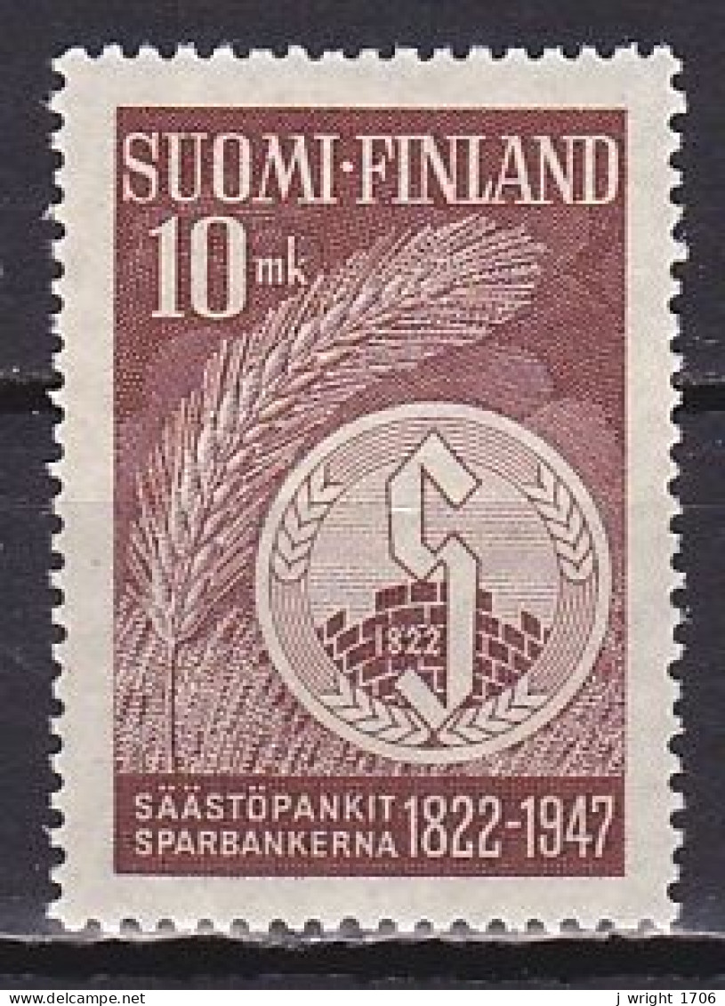 Finland, 1947, Savings Bank 125th Anniv, 10mk, MNH - Used Stamps