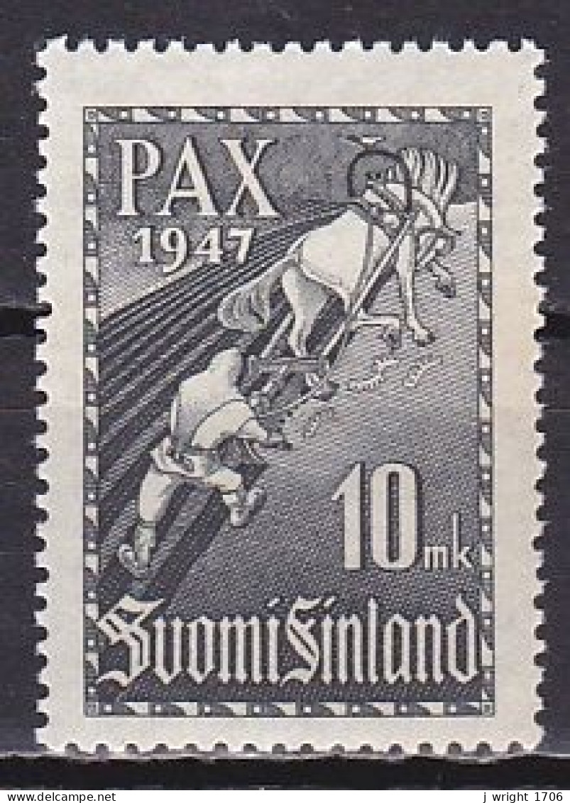Finland, 1947, Peace Treaty, 10mk, MNH - Oblitérés
