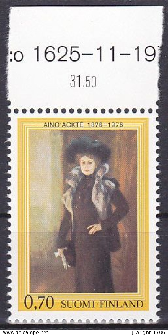 Finland, 1976, Aino Ackté, 0.70mk, MNH - Ungebraucht