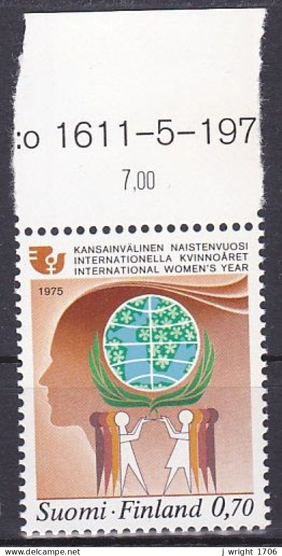 Finland, 1975, International Womens Year, 0.70mk, MNH - Unused Stamps