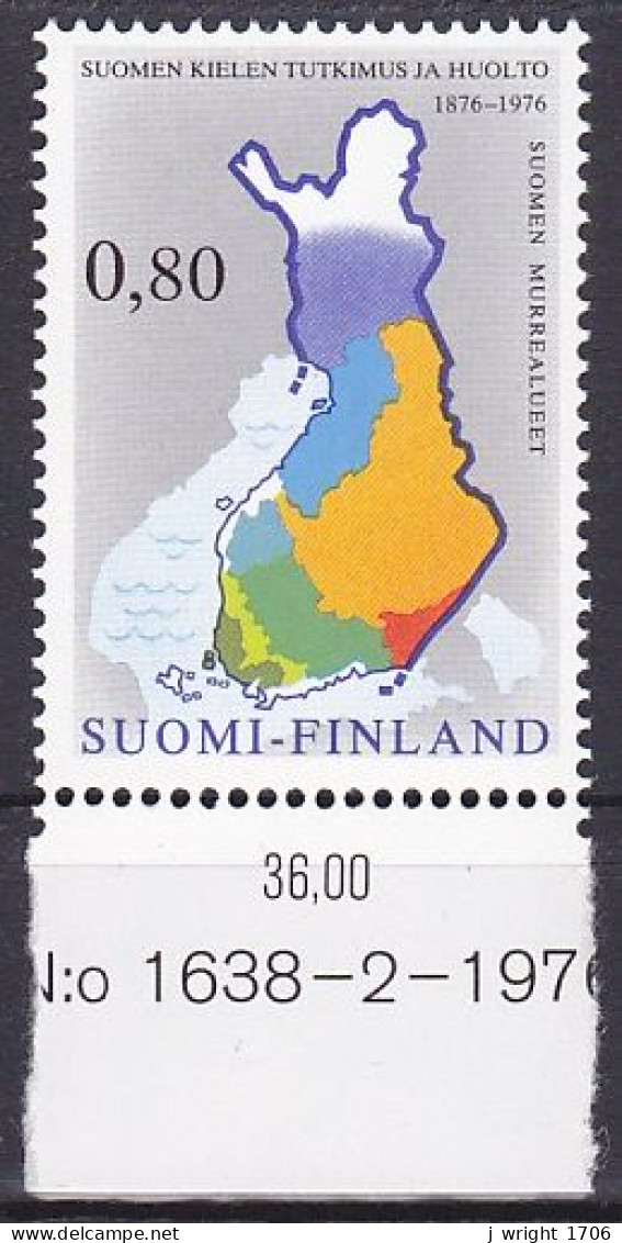 Finland, 1976, Finnish Language Society Centenary, 0.80mk, MNH - Ungebraucht