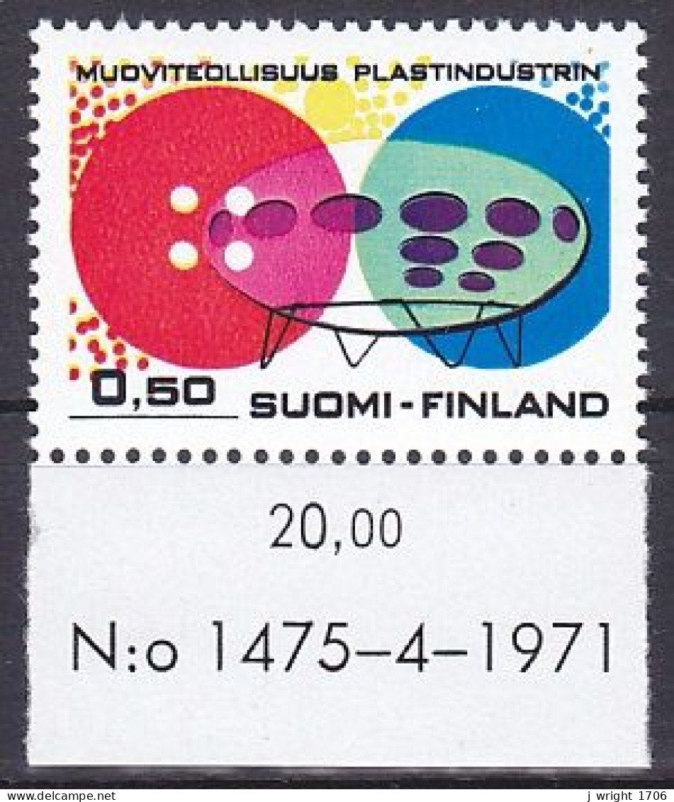 Finland, 1971, Plastic Industry, 0.50mk, MNH - Unused Stamps