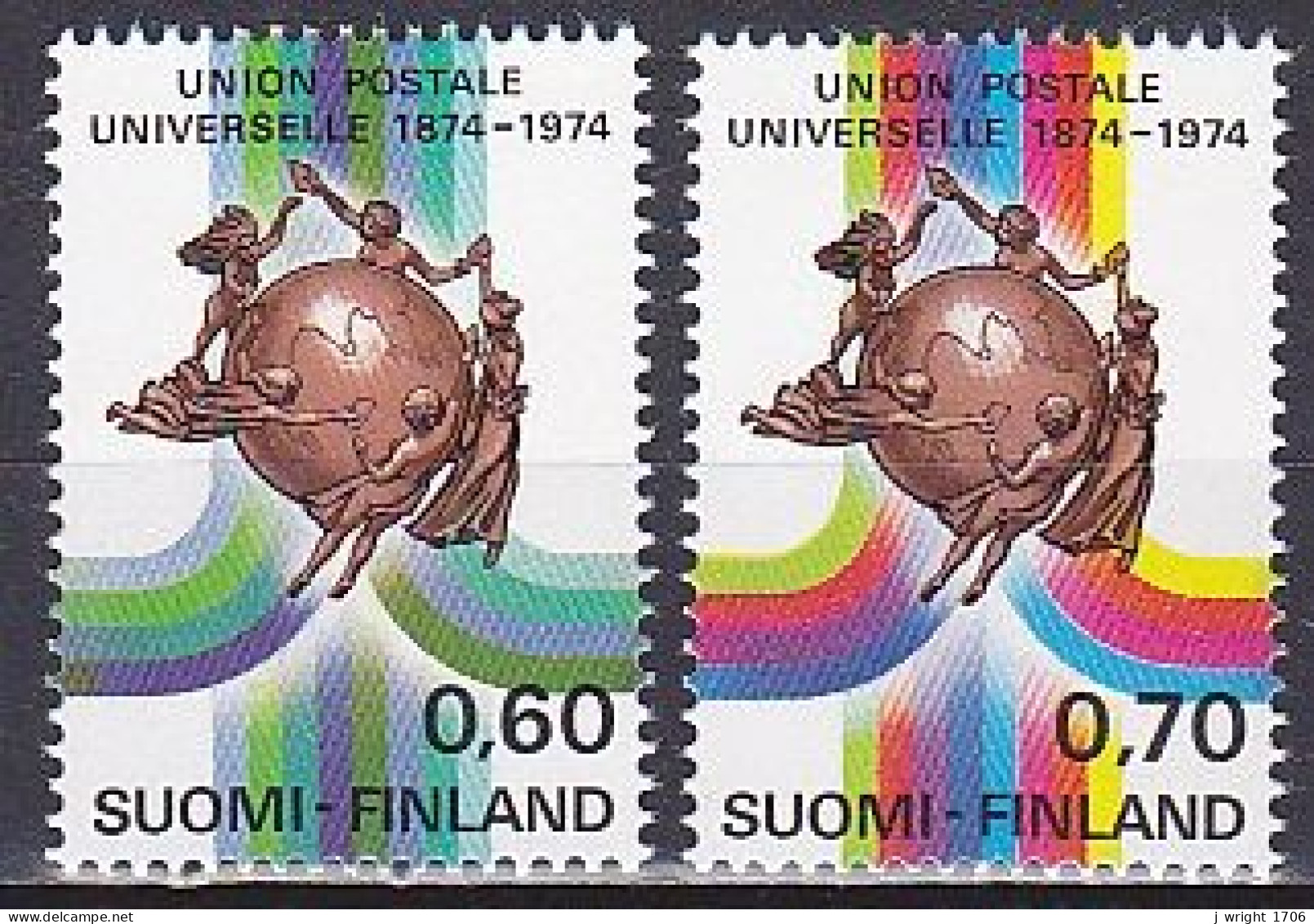 Finland, 1974, UPU Centenary, Set, MNH - Nuevos