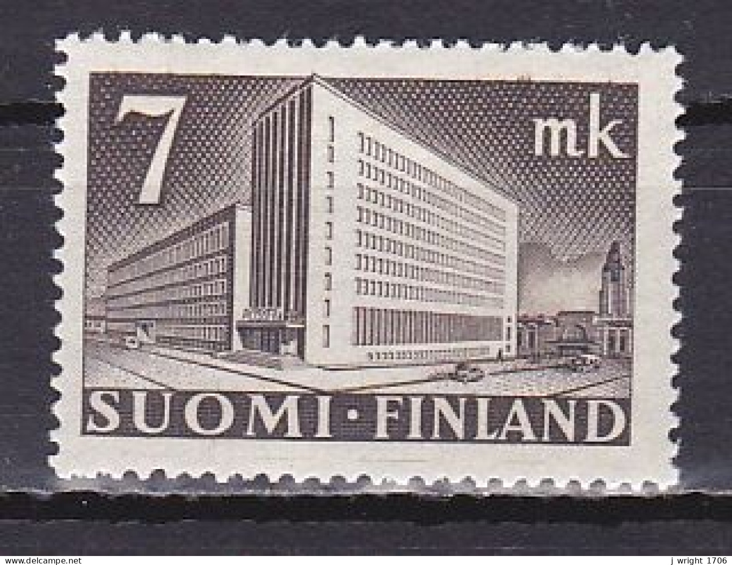 Finland, 1942, Helsinki Post Office, 7mk, MNH - Ongebruikt