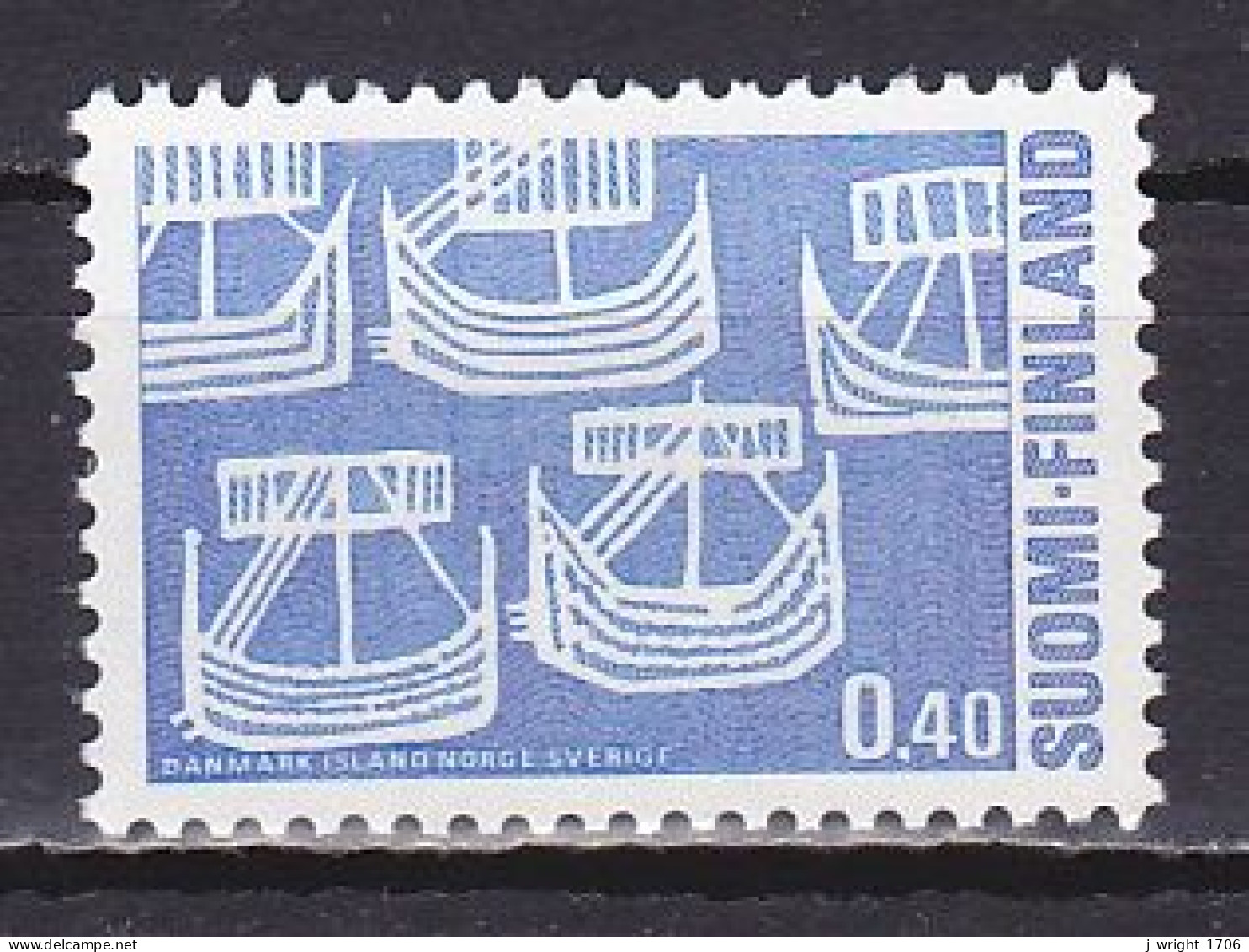 Finland, 1969, Nordic Co-operation Issue, 0.40mk, MNH - Nuevos