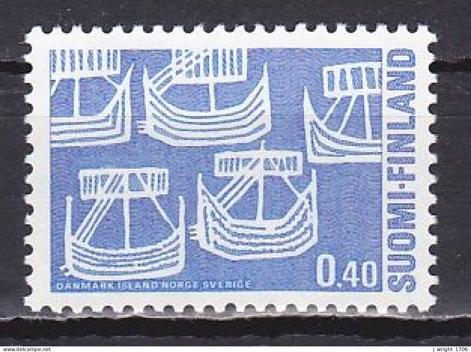 Finland, 1969, Nordic Co-operation Issue, 0.40mk, MNH - Ongebruikt
