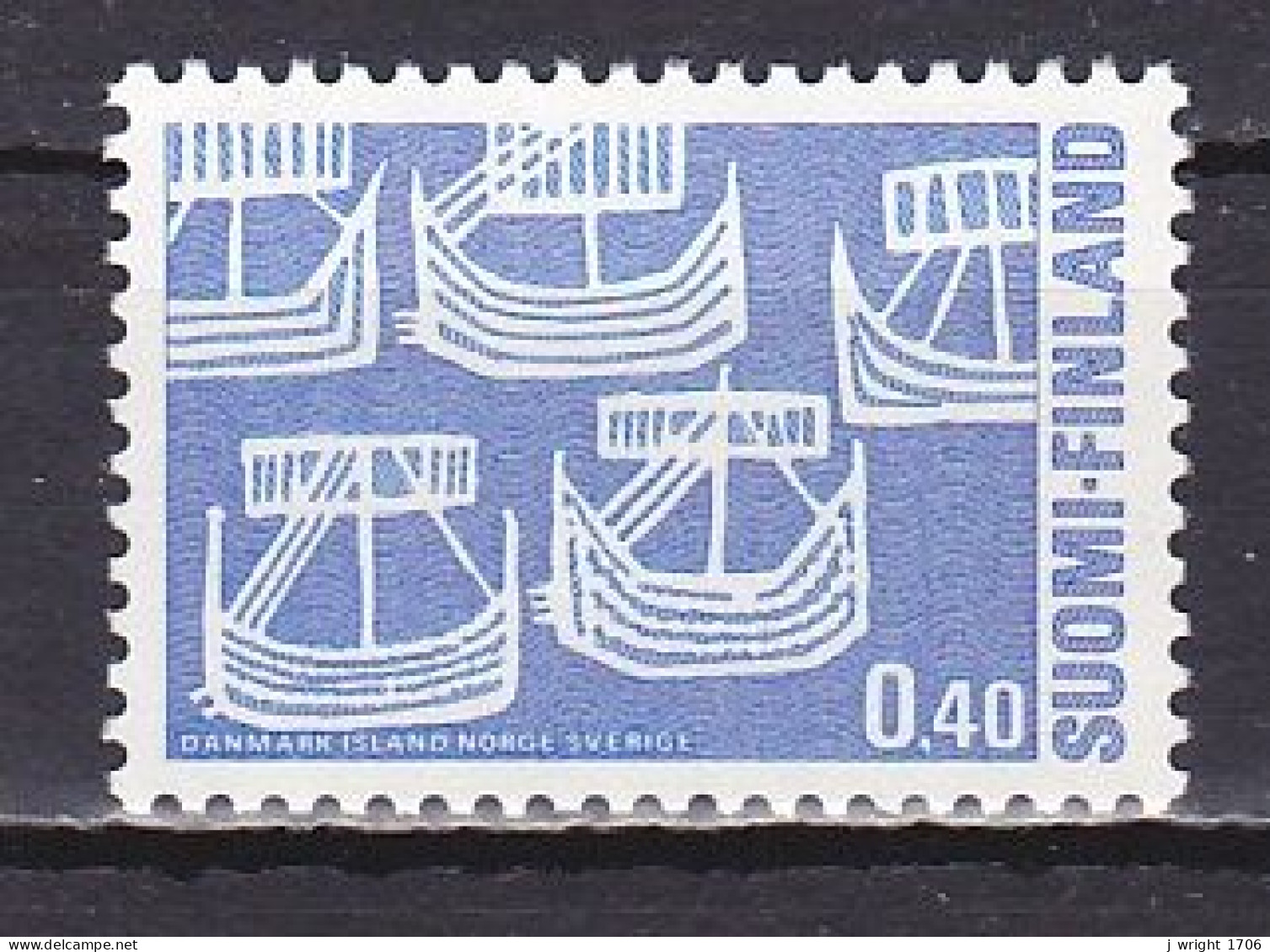 Finland, 1969, Nordic Co-operation Issue, 0.40mk, MNH - Ongebruikt