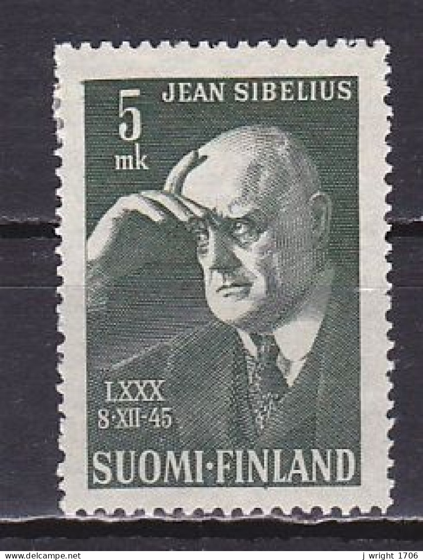 Finland, 1945, Jean Sibelius 80th Birthday, 5mk, MH - Neufs