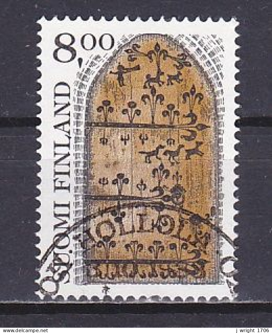 Finland, 1983, Folk Art/Hollola Church Door, 8.00mk, USED - Usati