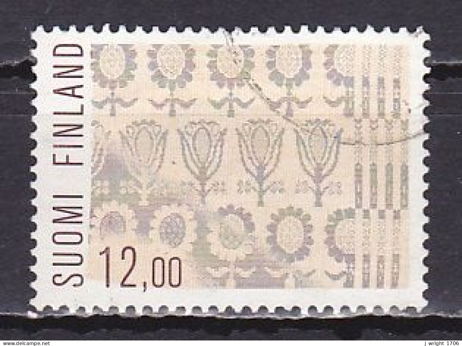 Finland, 1984, Folk Art/Damask Cloth,12.00mk, USED - Oblitérés