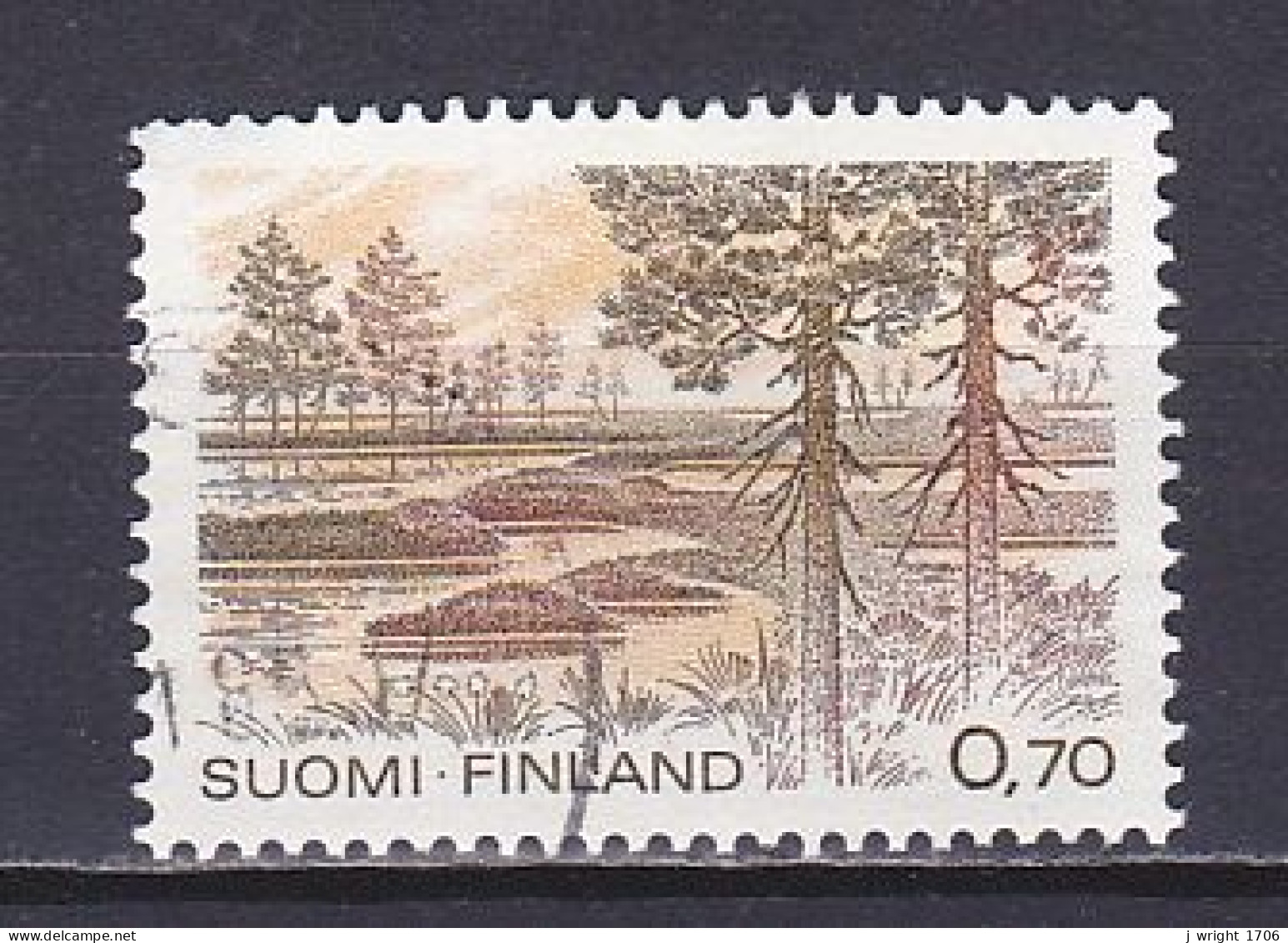 Finland, 1981, National Parks/Kauhaneva Marsh, 0.70mk, USED - Gebraucht