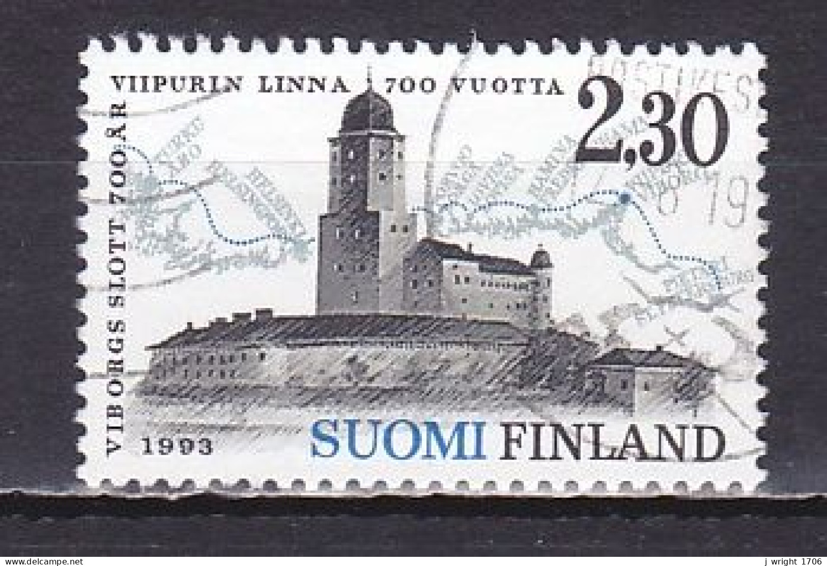 Finland, 1993, Vyborg/Viborg Castle 700th Anniv, USED - Used Stamps