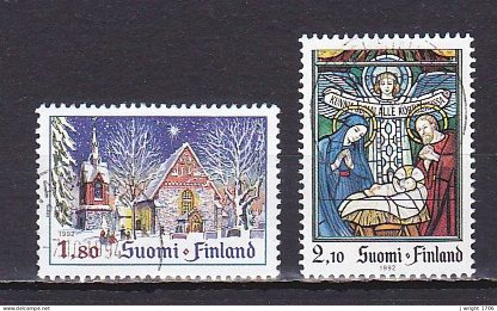 Finland, 1992, Christmas, Set, USED - Oblitérés