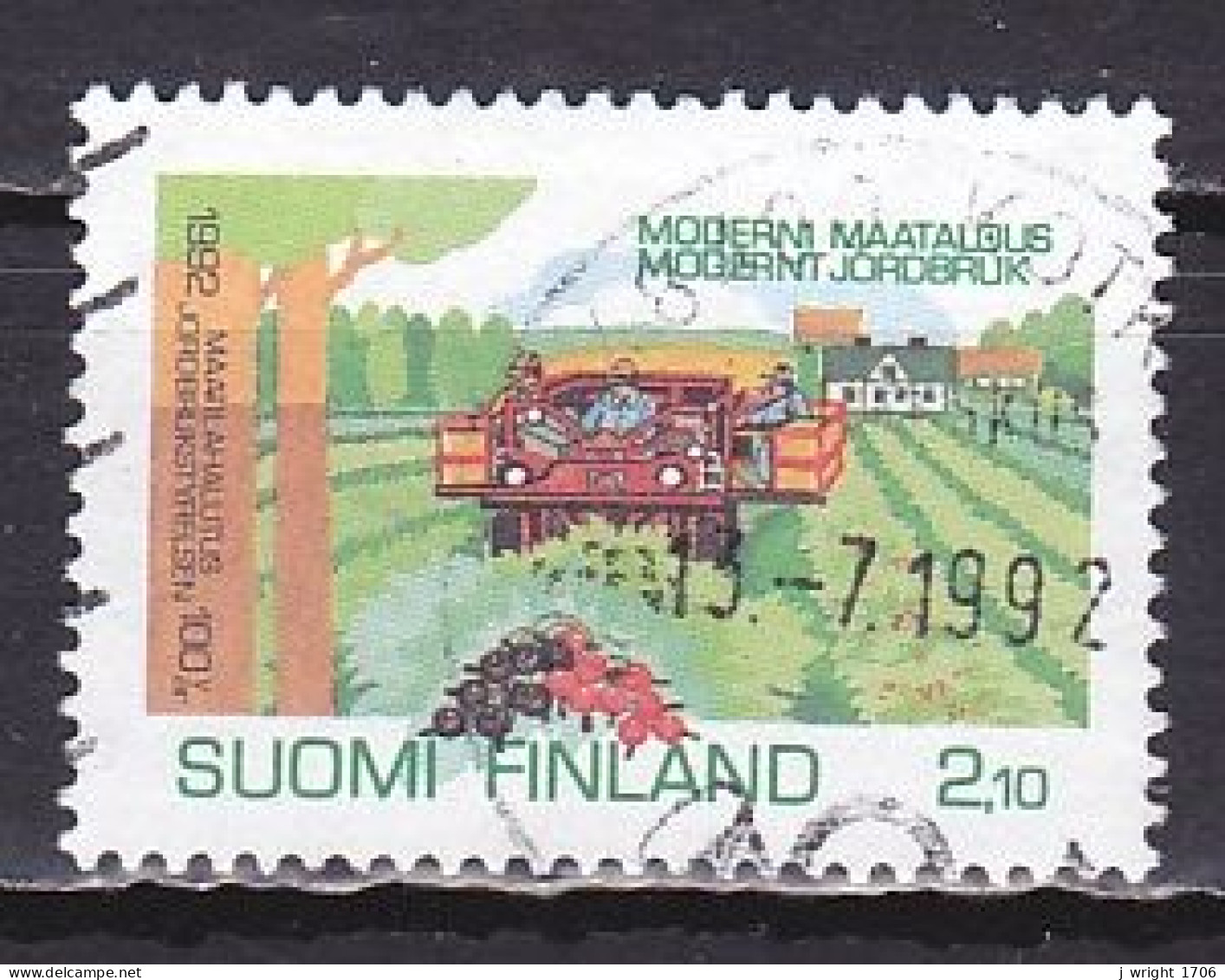 Finland, 1992, Board Of Agriculture, 2.10mk, USED - Gebraucht