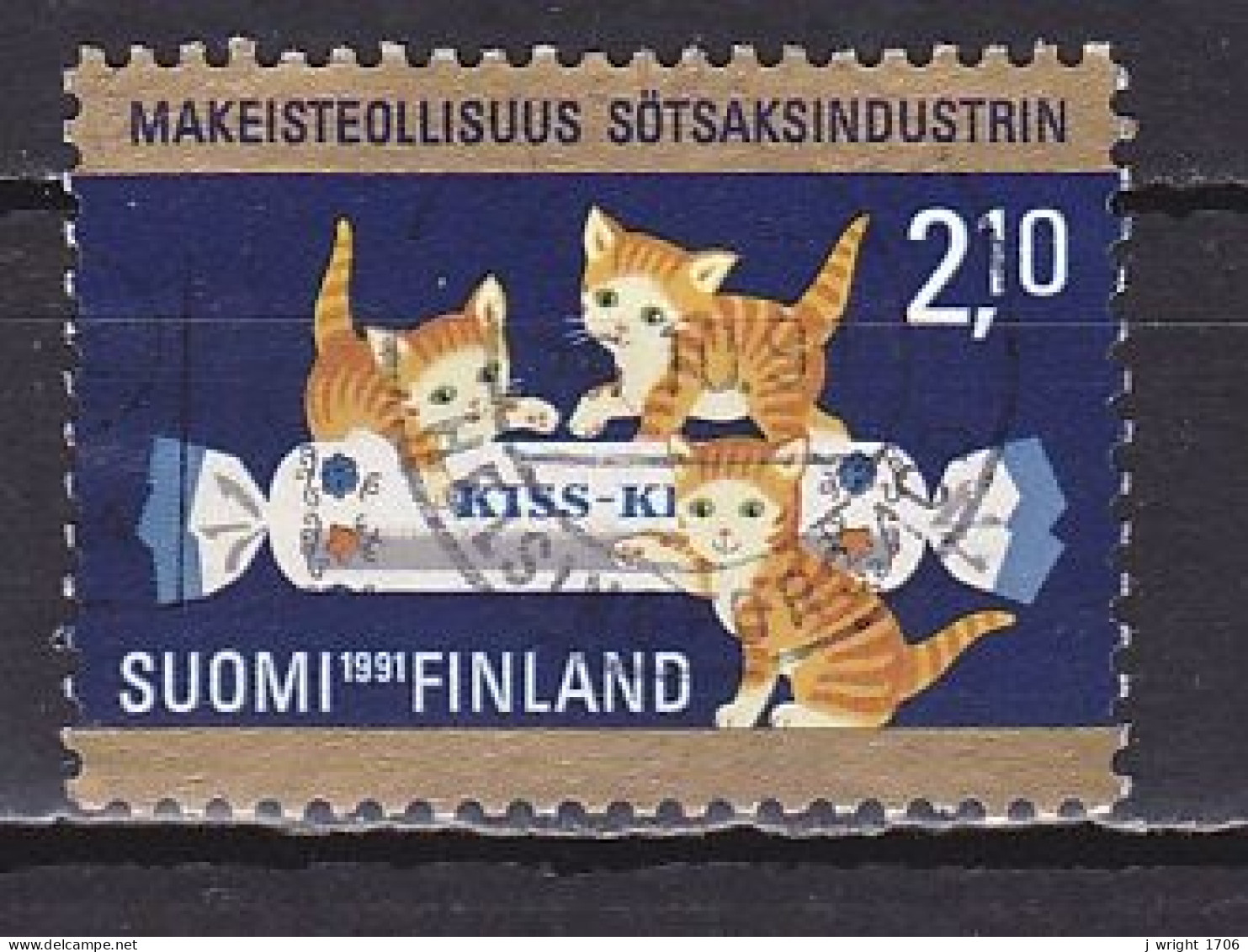 Finland, 1991, Finnish Candy Industry Centenary, 2.10mk, USED - Usati