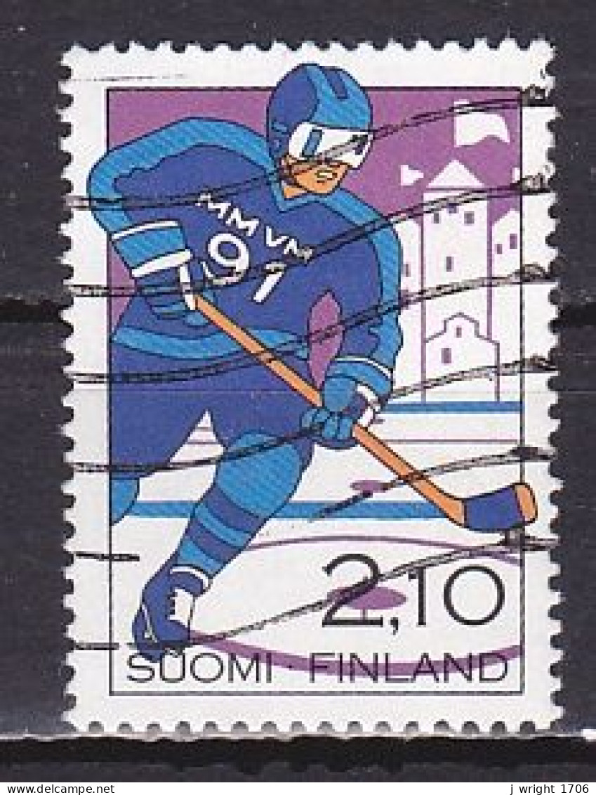 Finland, 1991, World Hockey Championships, 2.10mk, USED - Usados