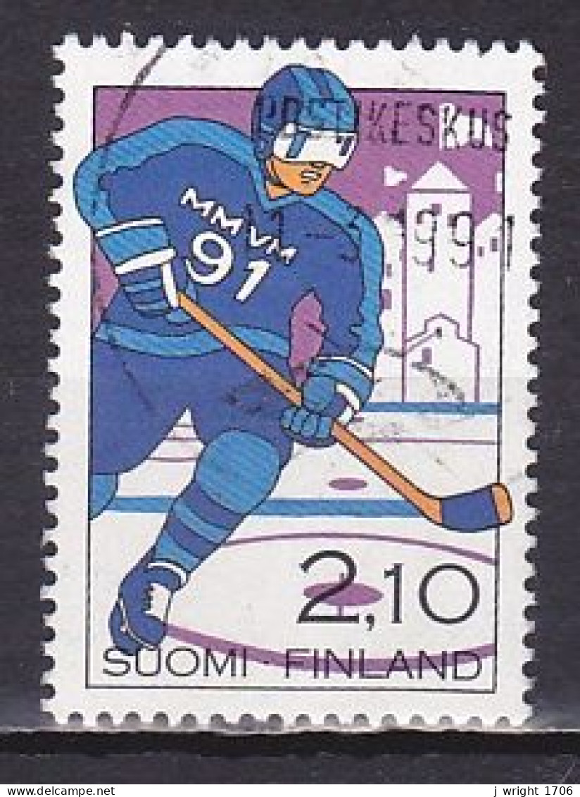 Finland, 1991, World Hockey Championships, 2.10mk, USED - Gebraucht