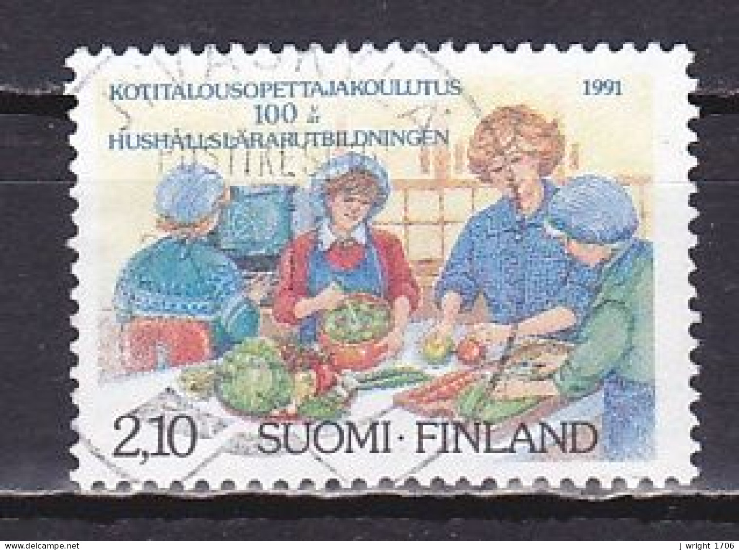 Finland, 1991, Home Economics Teacher Education Centenary, 2.10mk, USED - Gebruikt