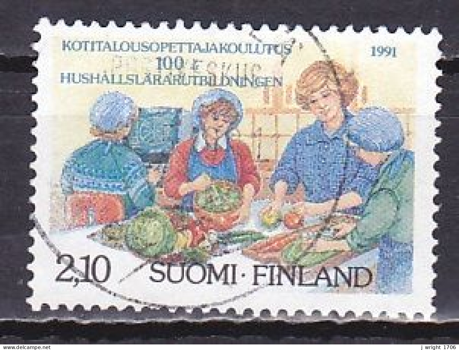 Finland, 1991, Home Economics Teacher Education Centenary, 2.10mk, USED - Gebruikt