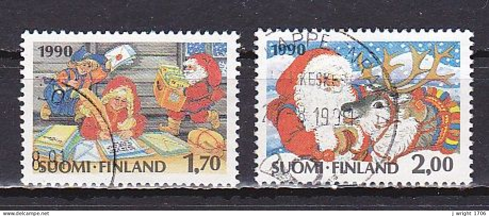 Finland, 1990, Christmas, Set, USED - Used Stamps